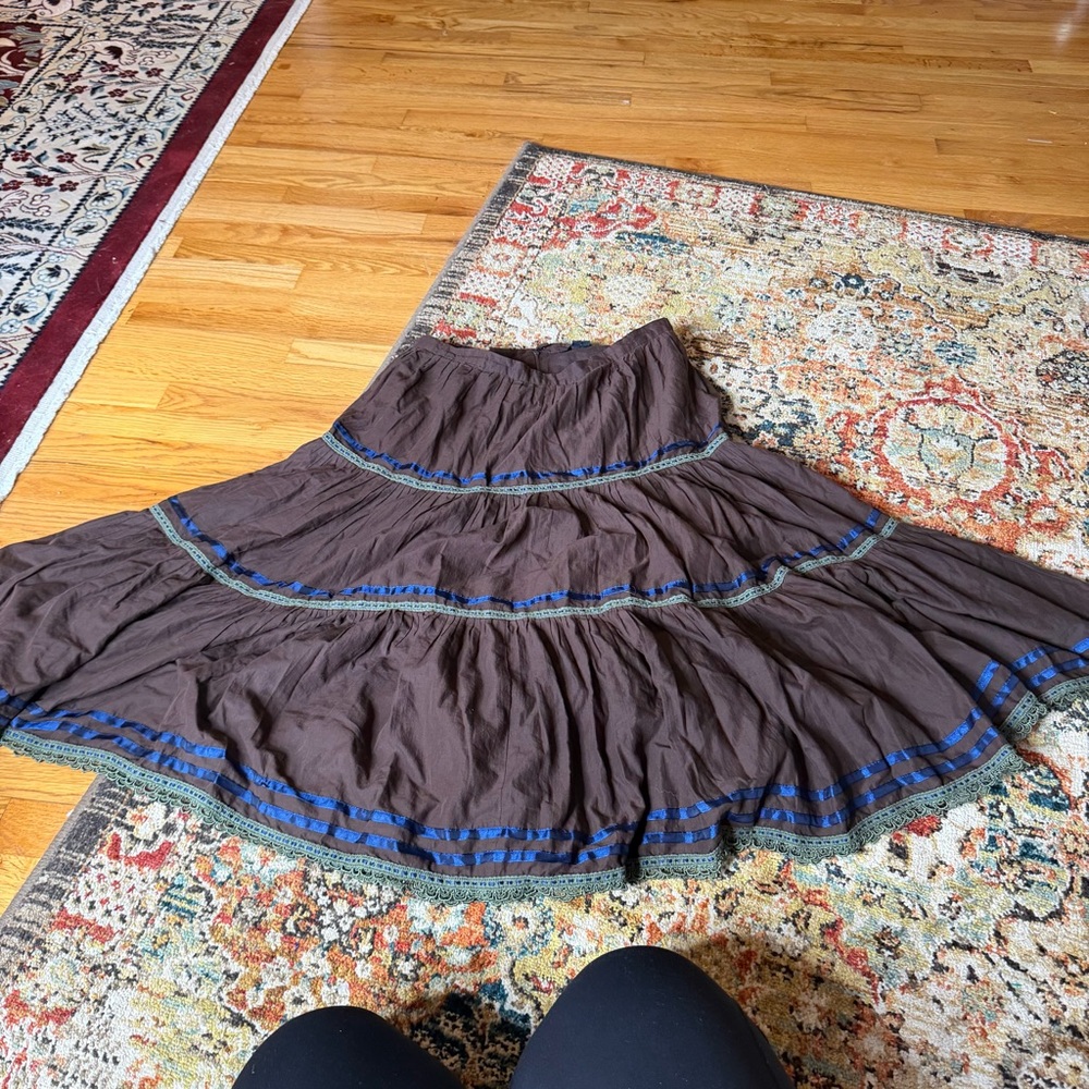Y2K whimsical maxi skirt